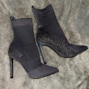 Steve Madden Black Heeled Boots
